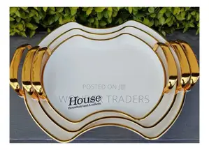 Set of 3 Golden Tray