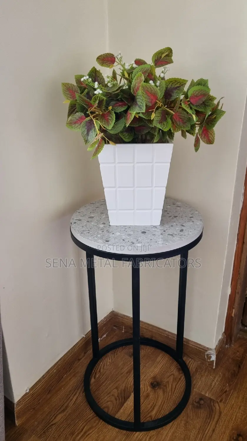 Powdercoated Metal,Round Side Table/Flower Table Stand