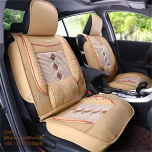 Baije Color Leatfer Seat Covers Fitted on 5 Seater Cars