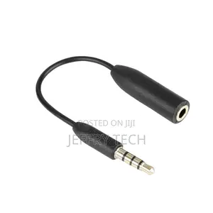 Female 3.5mm TRS to Male 3.5mm TRRS Microphone Adapter Cable