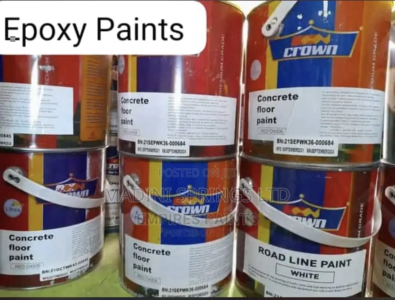 2-Pack Epoxy Floor Paints( Base and Catalyst, 4l)