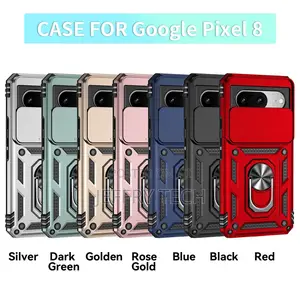 Google Pixel 8 Armor Phone Case Camera Lens Protection Metal