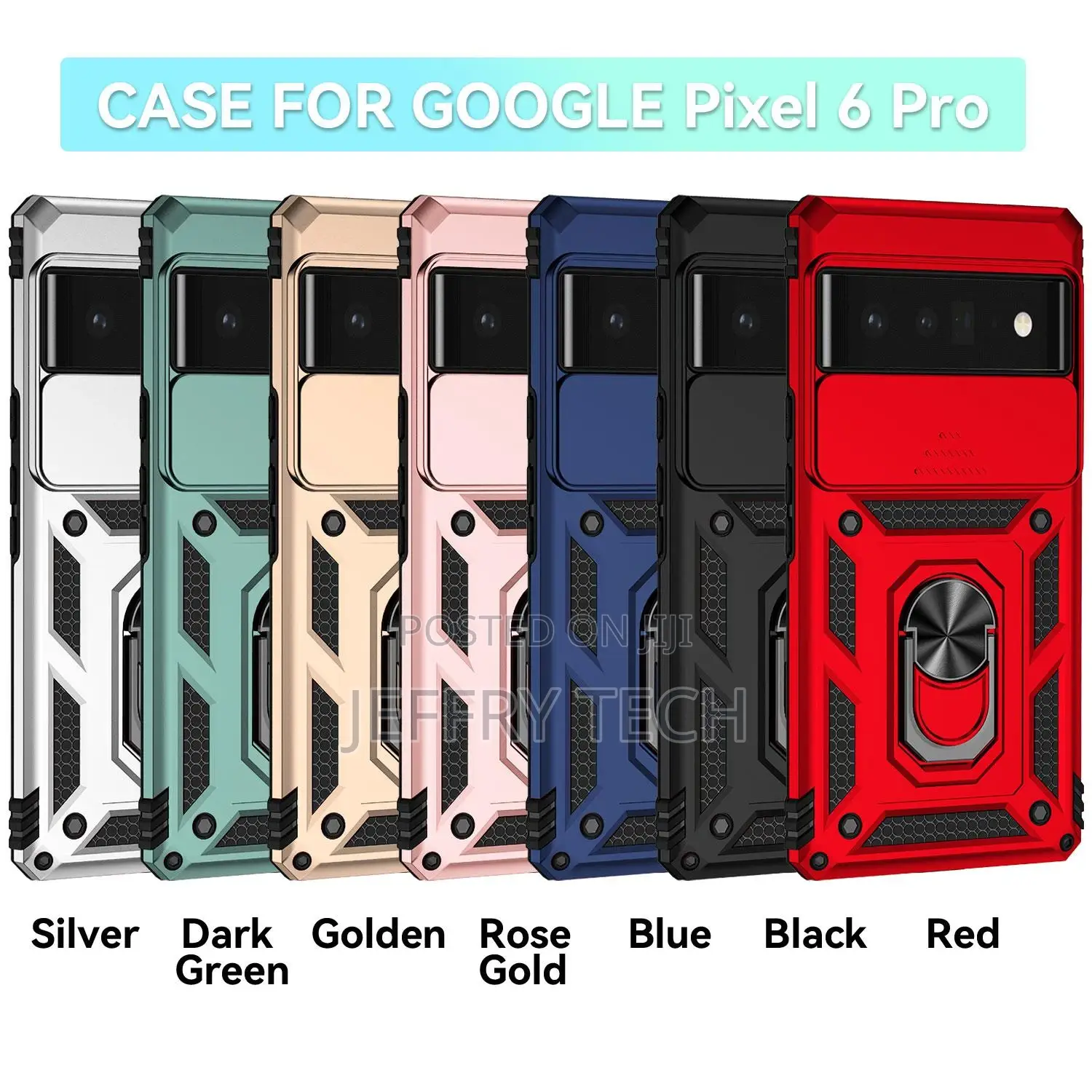 Google Pixel 6 Pro Armor Phone Case Camera Lens Protection M
