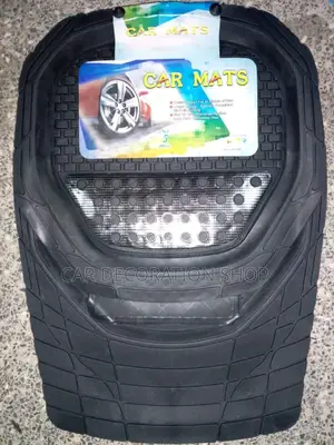 Black 5 Seater Cars Rubber Carpet Foot Mats