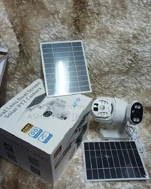 4G 6MP Ubox Dual Lens Dual Screen Solar PTZ Camera
