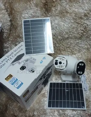 Ubox Dual Lens Dual Screen Solar Powered PTZ Camera-6mp