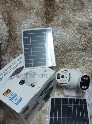 6MP Ubox 4G Solar PTZ Camera Dual Lens Simcard Camera