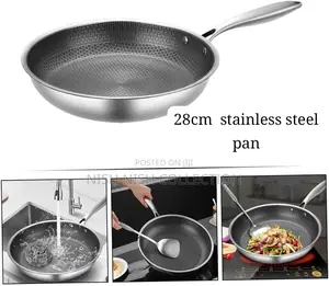 28cm Honeycomb Stainless Steel Frying Pan,