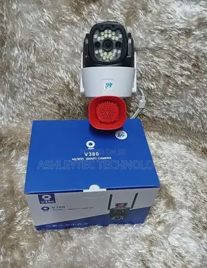 4G Simcard PTZ Rotating Siren Camera Loud Siren Speaker