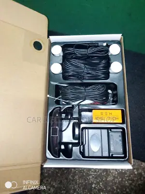 4pc Set Whit Car Reverse Back Up Parking Sensors