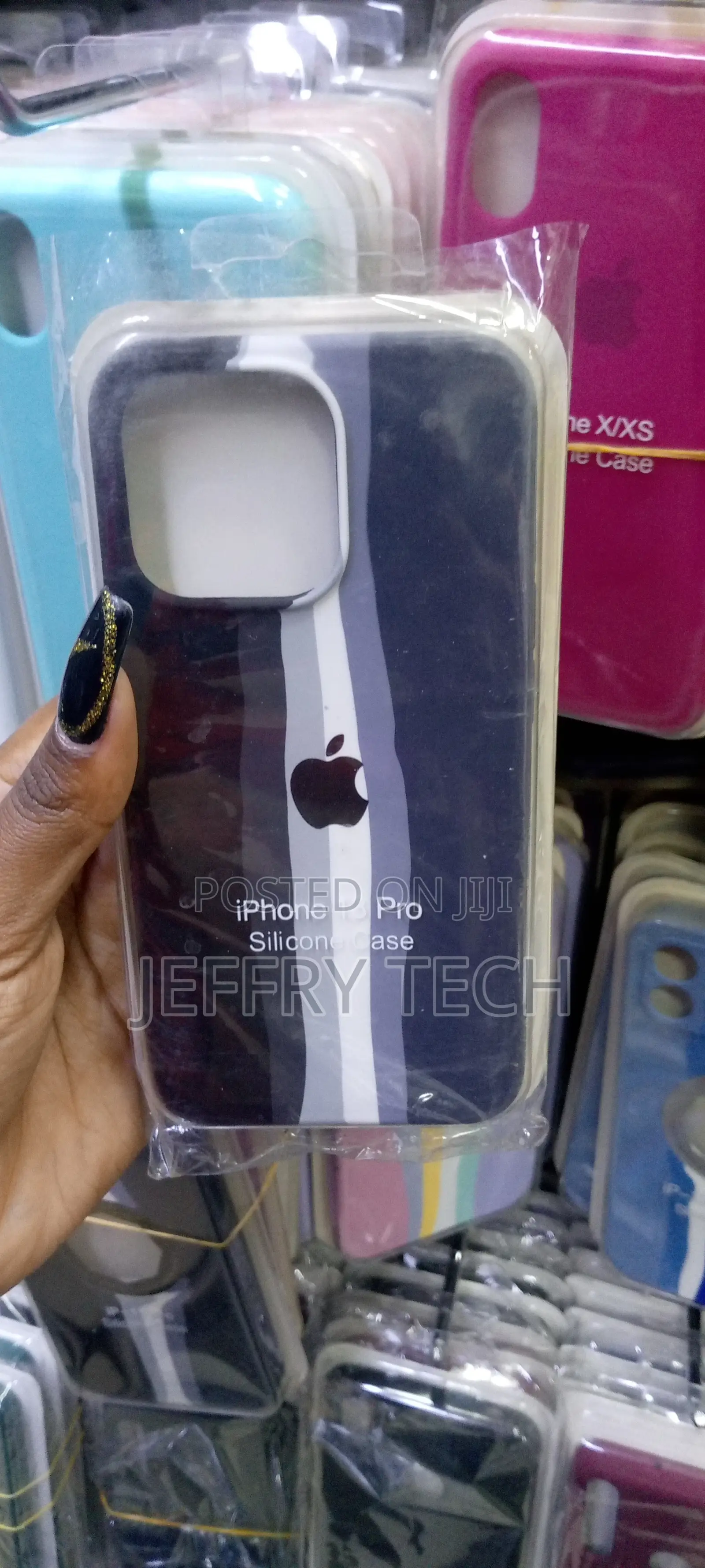 iPhone 12 Pro Max Cover - Orange Dotom Soft Rainbow