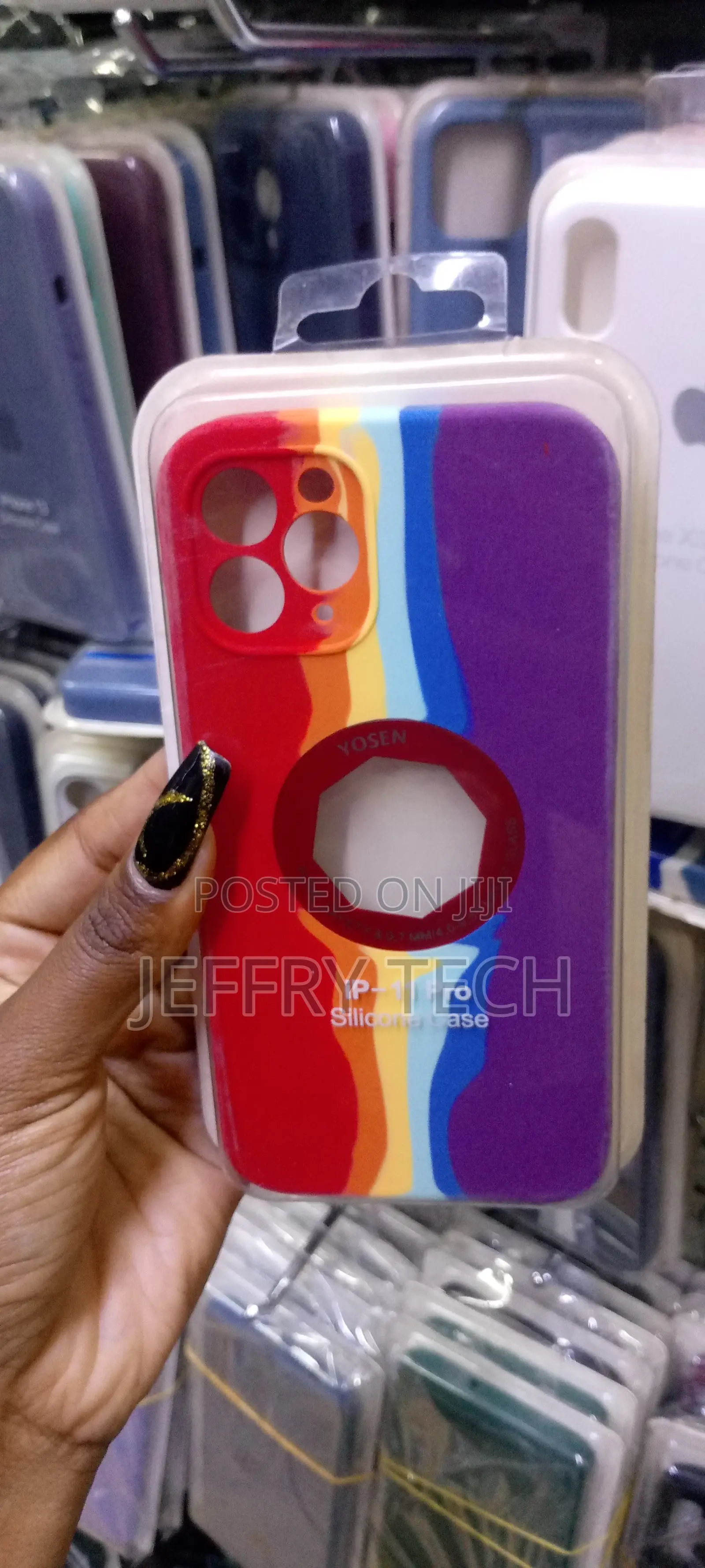 Exvox Back Apple Logo iPhone 11 PRO MAX Rainbow