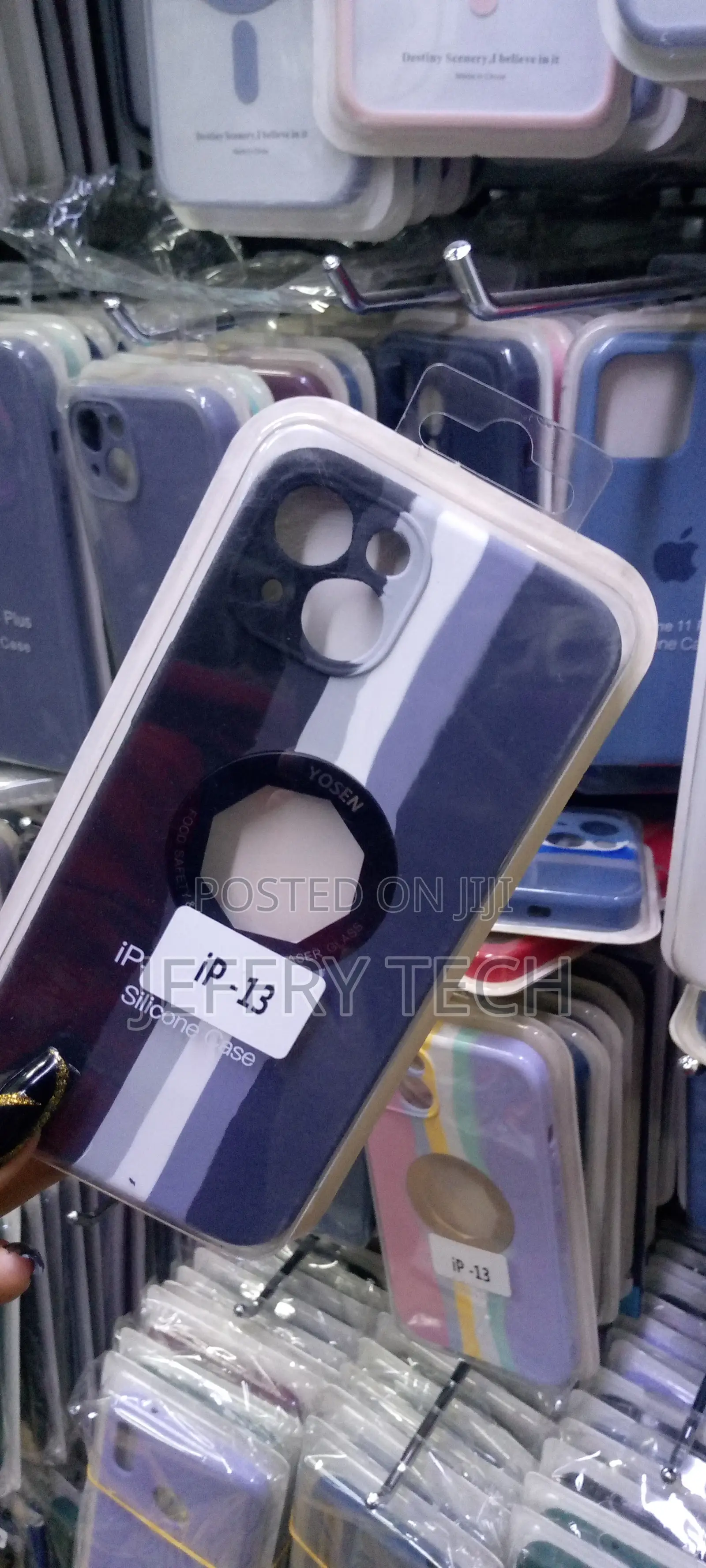 iPhone 13 Pro Max Cover - Black - Rainbow Series Liquid Soft
