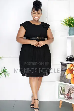Chiffon Black Skater Dress
