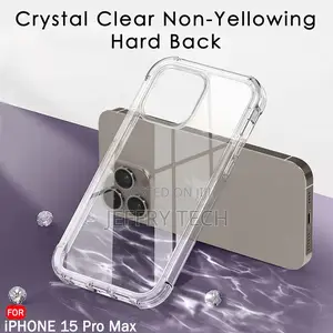 Crystal Clear Back Cover Case for iPhone 15 Pro Max | Camera