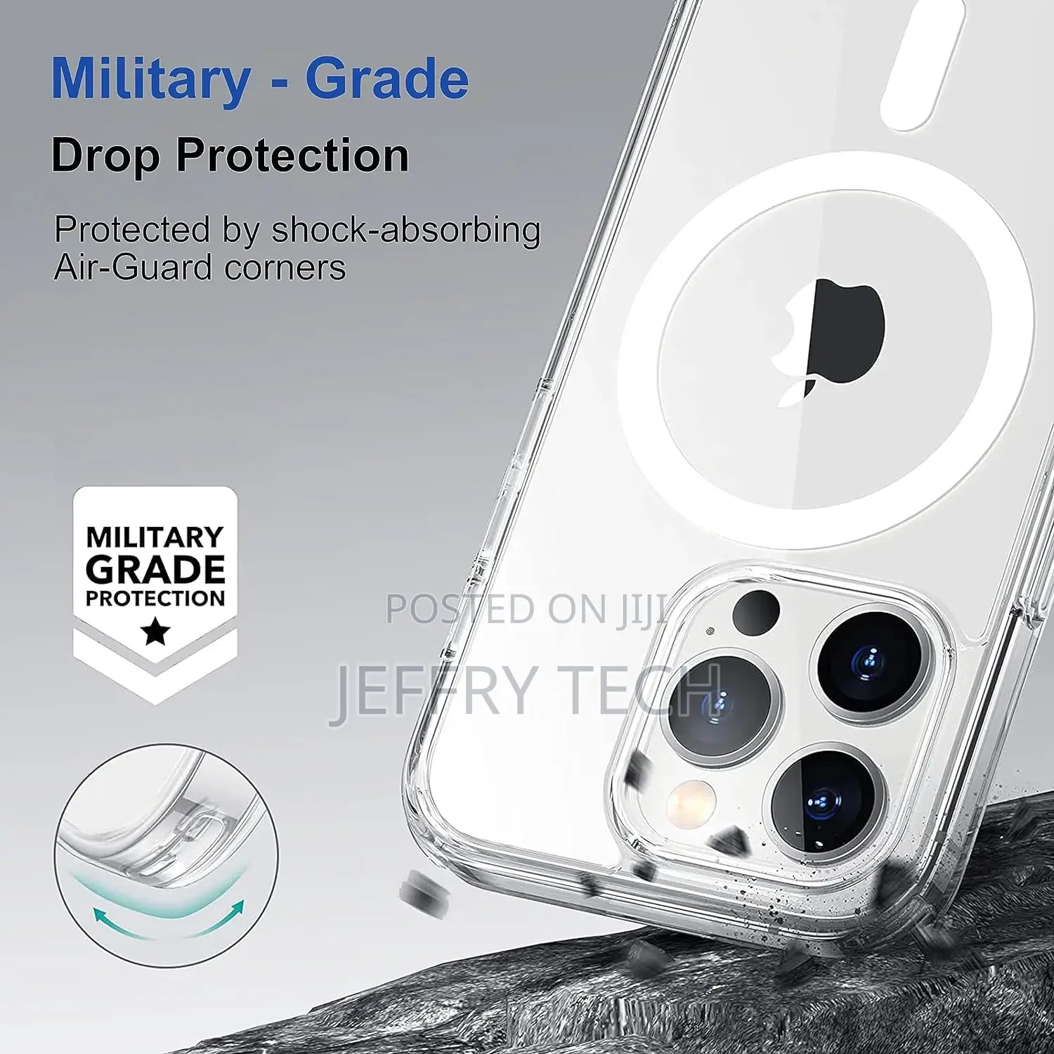 Back Case Cover for iPhone 15 Pro Max (Thermoplastic Polyure