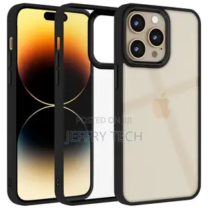 iPhone 14 Pro Max Back Cover |Electroplated Chrome Metal Rin