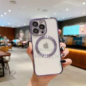 Transparent Clear Logo Cover for iPhone 15 Pro Max Case 6.7