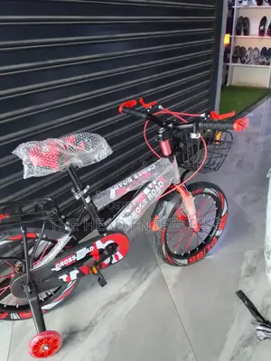 Size 16 Red Bike With Front Basket and Carrier