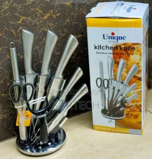 Unique Stainless Steel 9 Pieces Knife Set