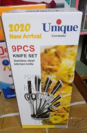 9pcs Unique Stainless Steel Kitchen Knife Set