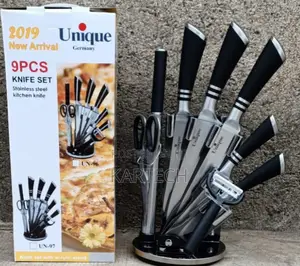 Unique 9 Pieces Stainless Steel Kitchen Knife Set