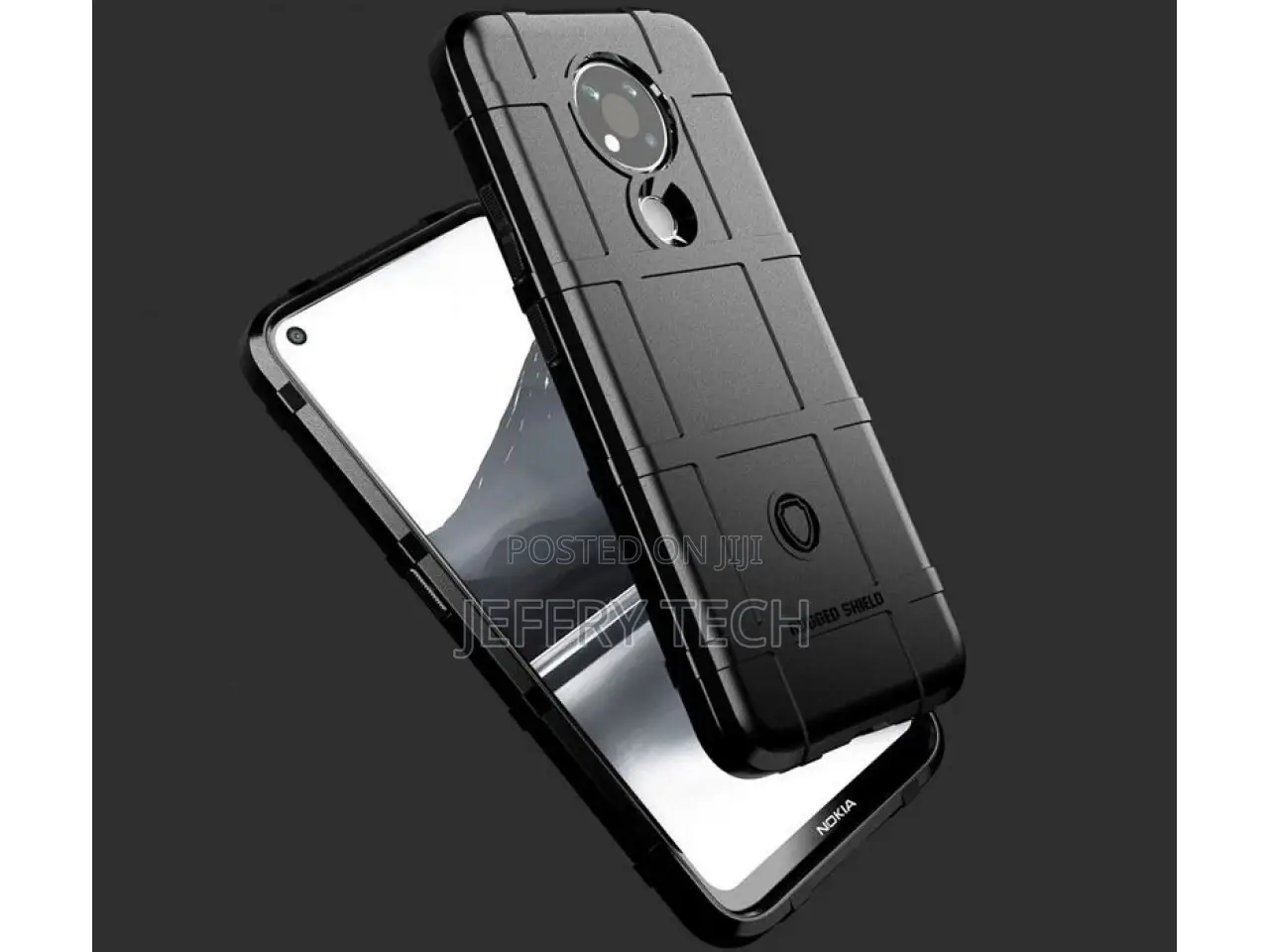 Nokia 3.4 Rugged Shield Anti-Shock Case Black