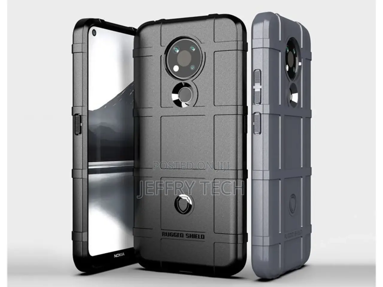 Nokia 3.4 Rugged Shield Anti-Shock Case Black