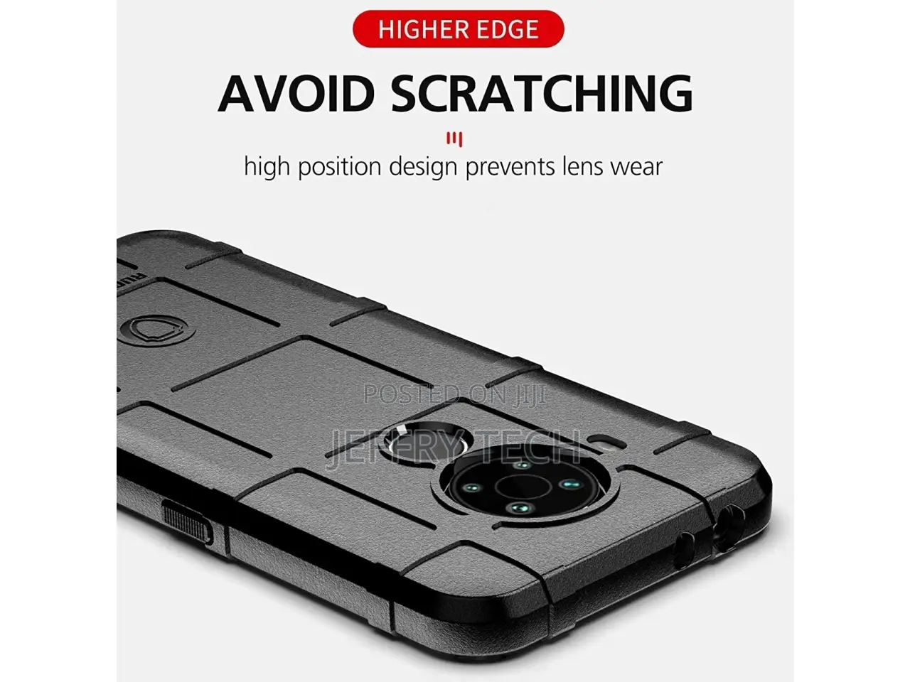 Nokia 5.4 Rugged Shield Anti-Shock Case Black