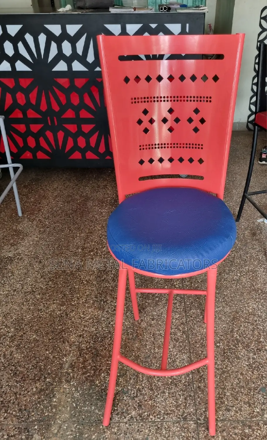 High-Quality Laser Cut Powdercoated Bar Stools.