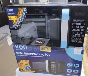 VON VAMS-20DGX Microwave Oven, Solo, 20L, Digital, Black