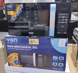 VON Microwave Oven, Solo, 20L, Digital, Black