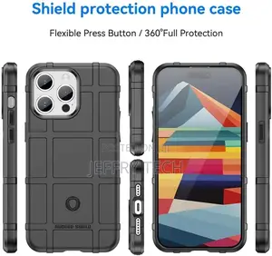 iPhone 15 Pro Max, Full Protection Rugged Shield, Non-Slip
