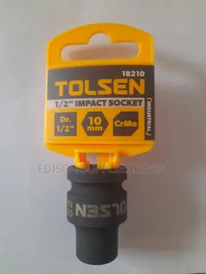 Impact Socket Tolsen 1/2" 10mm Impact Wrench Socket 10mm