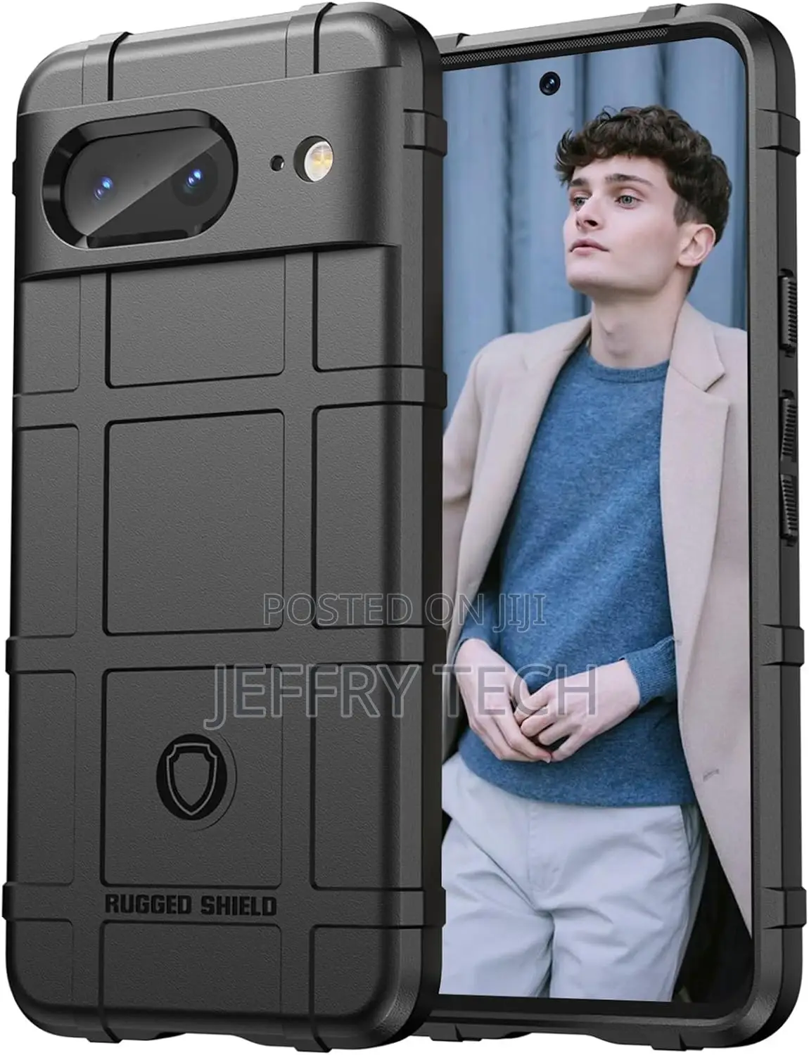 Case for Google Pixel 8, [Rugged Shield Series] Military Gra
