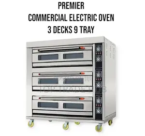 Premier Commercial Electric Oven 3 Decks 9 Tray S