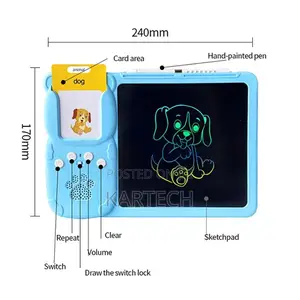 2 in 1 Educational LCD Writing Pad With Talking Flashcard