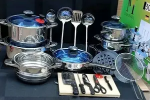 Marwa 30pcs Stainless Cookware Set
.