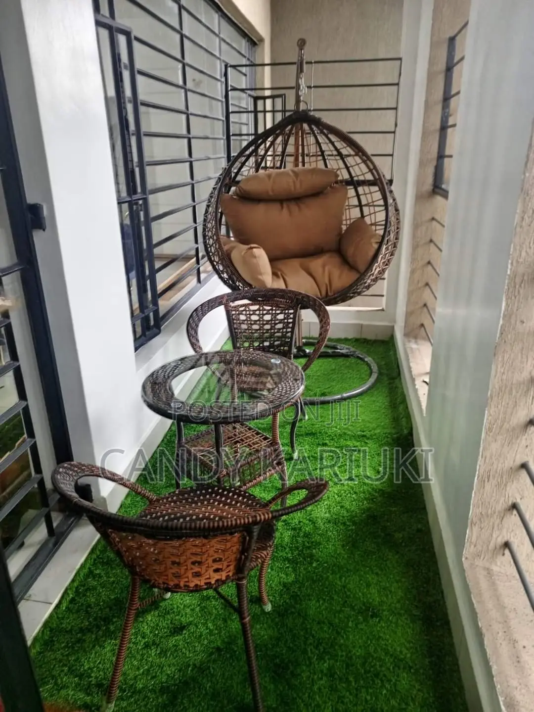 Garden Set (2 Chairs, a Table Plus a Swing)