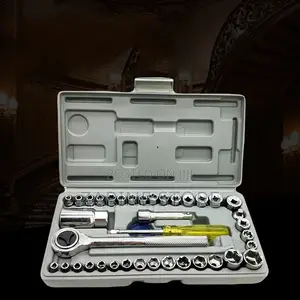 40pcs Car Repair Tool 1/4" Socket Set Wrench Set
