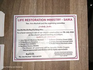 A6 Fund Raising Invitation Cards