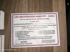 A6 Fund Raising Invitation Cards
