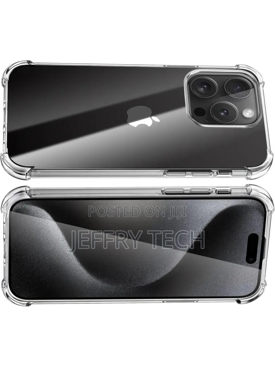 Apple iPhone 15 Pro Max Case Crystal Clear Case Bumper Trans