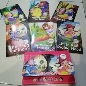 A Set of 6 English Story Books for Kids