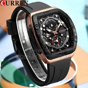 CURREN Chronograph Gents Watch Rubber Strap #8443