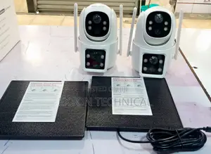 Metallic Dual Lens Sim Card Solar Powered Camera