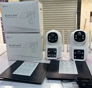 Dual Lens Sim Card Outdoor Security Mini Solar Camera