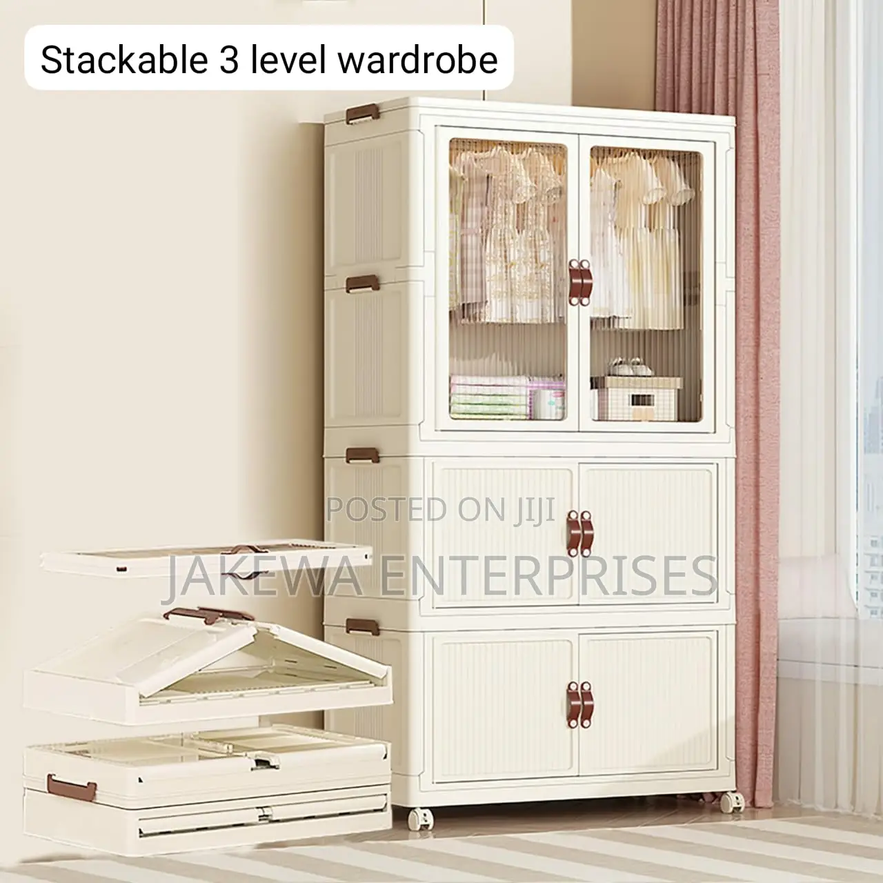 Plastic Portable Wardrobe/Closet. Wardrobe Storage Box