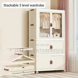 Plastic Portable Wardrobe/Closet. Wardrobe Storage Box