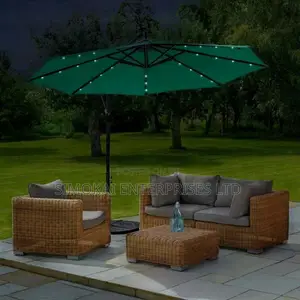 Light Up Your Nights With Our Solar LED Cantilever Parasol